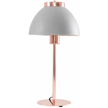 Copper LED Bedside Lounge Table Lamp Stylish Scandi Light - No Bulb