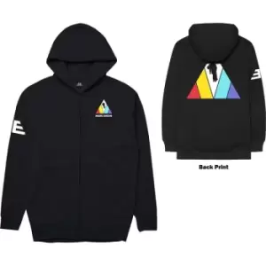 Imagine Dragons - Triangle Unisex Small Zipped Hoodie - Black