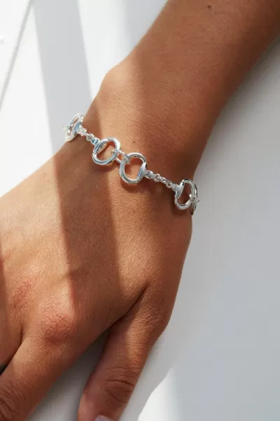 Silver Plated Snaffle Bracelet