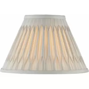 Loops - Tapered Cylinder Lamp Shade - Silver Silk - 60W E27 or B22 gls - e10066