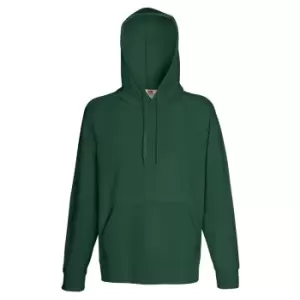 Fruit Of The Loom Mens Lightweight Hooded Sweatshirt / Hoodie (240 GSM) (M) (Bottle Green)