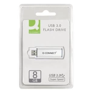 Q-Connect SilverBlack USB 3.0 Slider 8GB Flash Drive 43202005 KF16368