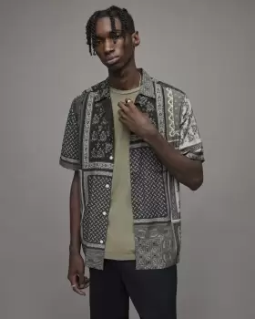 AllSaints Yacutan Bandana Shirt