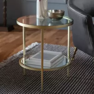 Gallery Interiors Hudson Side Table Champagne