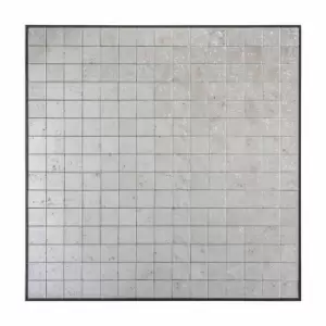 Crossland Grove Putney Mosaic Wall Mirror Black - 610 x 610mm