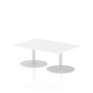 Italia Poseur Table Rectangle 1200/800 Top 475 High White