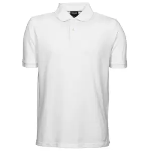 Tee Jays Mens Heavy Pique Short Sleeve Polo Shirt (2XL) (White)
