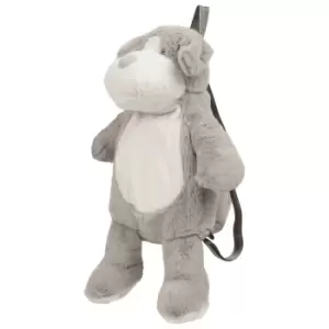 Mumbles Zippie Dog Backpack (One Size) (Light Grey)