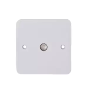 Schneider Electric Lisse White Moulded - Single TV/FM Aerial Socket, GGBL7010, White, Pack of 10