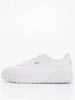 Puma Cali Dream Leather Trainers - White, Size 8, Women