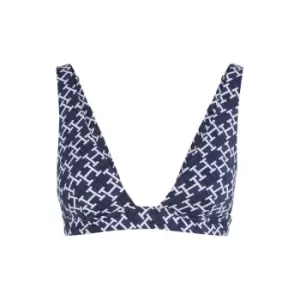 TOMMY HILFIGER Monogram Triangle Bra - Blue