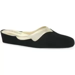 Relax Slippers Messina Ladies Slipper womens Clogs (Shoes) in Black