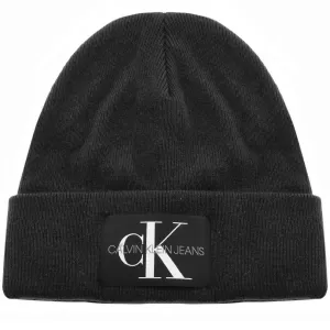 Calvin Klein Jeans Knitted Logo Beanie Hat - Black Beauty