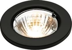 KnightsBridge IP20 12V 50W max. L/V Downlights with Bridge - Matte Black