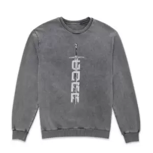 Marvel Thor - Love and Thunder Gorr Sword Sweatshirt - Black Acid Wash - XL