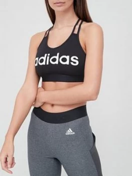 Adidas Light Support Essentials Believe This Sports Bra - Black