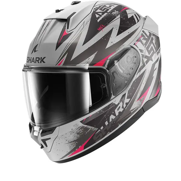 Shark D-Skwal 3 Blast-R Mat Silver Violet Black SVK Full Face Helmet XS