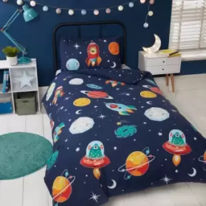 Rapport Home Furnishings Rapport Home Space & Aliens Duvet Set Multi Toddler