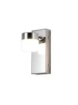 Bathroom Wall Lamp Single Adjustable, 1 x 5W LED, 4000K, 415lm, IP44, Polished Chrome