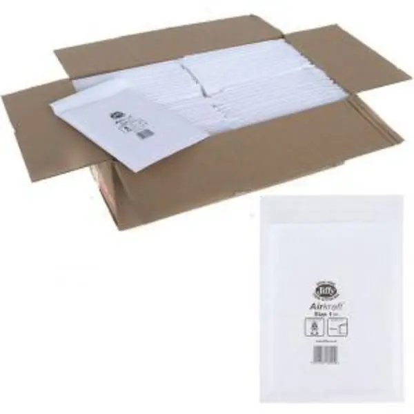 Jiffy Airkraft Bag Size 1 170x245mm White JL-1 Pack of 10 04890 JF79291