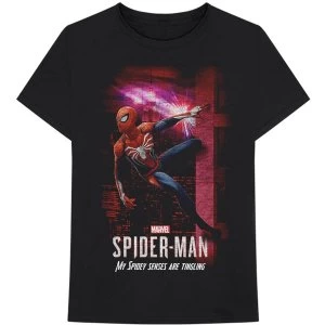 Marvel Comics - Spider 3 Spidey Senses Unisex Small T-Shirt - Black