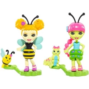 Enchantimals Bug Buddies Cay Caterpillar & Scriggly & Beatrice Bee & Pollen Figures