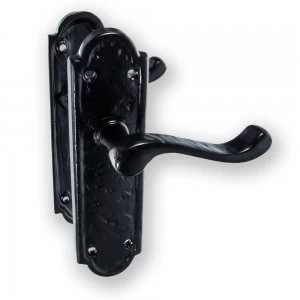 LocksOnline Turnberry Door Handle Set on Backplate