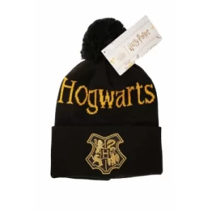 Hogwarts Black And Gold Harry Potter Beanie One Size