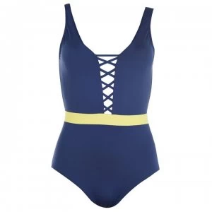 Seafolly Seafolly Loop Mail Swimsuit - Blue Opal