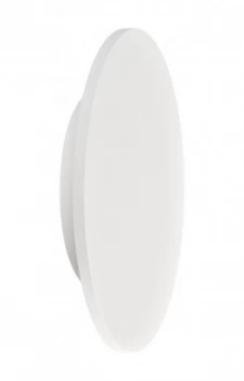 Wall Light 27cm Round 16W LED 3000K, 1260lm, Matte White