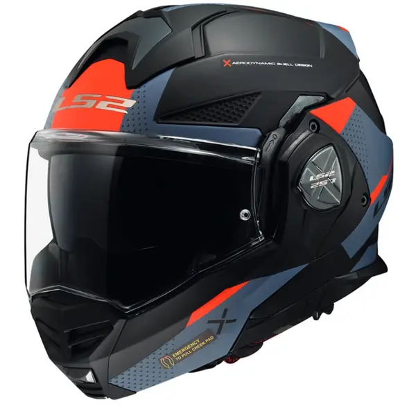 LS2 FF901 Advant X Oblivion Matt Black Blue Modular Helmet Size 3XL