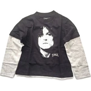 T-Rex - Marc Bolan Kids 3 - 4 Years T-Shirt - Black