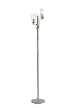 Floor Lamp, 3 x E14, Polished Nickel