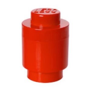 LEGO Storage Brick 1 - Bright Red (Round)