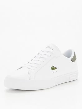 Lacoste Powercourt 0121 1 Sma Trainers - White/Green, Size 10, Men