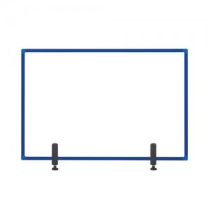 Bi-Office Protector Board W/Clamps Blue Alu Frm 1040x700