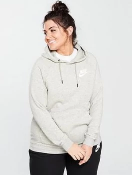 Nike Rally Hoodie Curve Grey Heather Grey Heather Size 18 201X Women