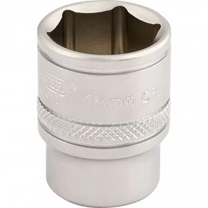 Draper 3/8" Drive Satin Finish Hexagon Socket Metric 3/8" 16mm