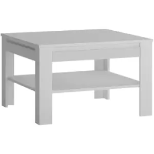 Novi Coffee Table with shelf in Alpine White - Alpine White