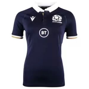 Macron Scotland Home Rugby Shirt 2020 2021 Ladies - Blue