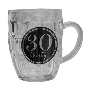 Milestones Glass Beer Tankard - 30