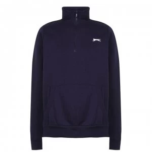 Slazenger Quarter Zip Fleece Top Mens - Navy