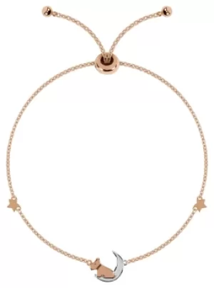 Radley 18ct Rose Gold Silver Plated Moon and Star Bracelet