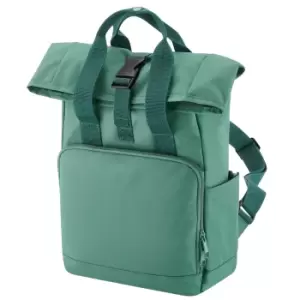 Bagbase Mini Recycled Twin Handle Backpack (One Size) (Sage Green)