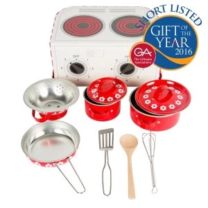 Sass & Belle Red Daisies Play Cooking Set