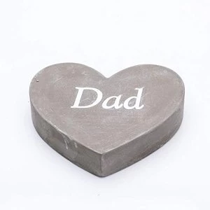 Thoughts Of You Graveside Concrete Heart - Dad