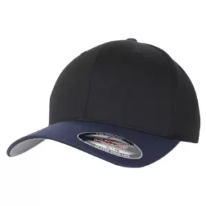 Flexfit Unisex Adult Two Tone Cap (S/M) (Black/Navy)