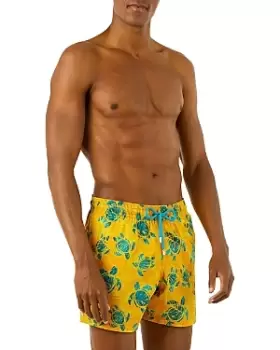 Vilebrequin Turtles Madrague Stretch Printed Regular Fit 5.5 Swim Trunks