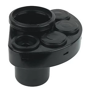 FloPlast SP588B Soil Manifold Socket - Black 110mm