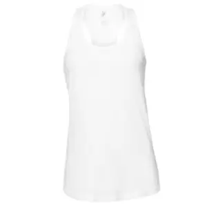 Bella + Canvas Womens/Ladies Racerback Tank Top (XL) (White)